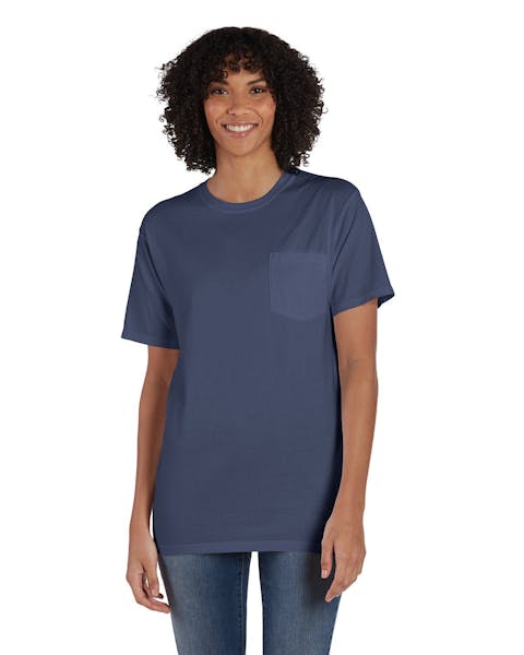ComfortWash by Hanes GDH150 Unisex Garment - Dyed T-Shirt with Pocket - Ninja Transfers