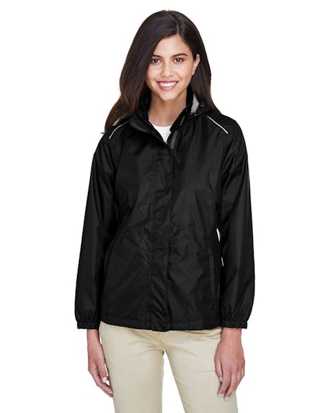 Core 365 78185 Ladies' Climate Seam - Sealed Lightweight Variegated Ripstop Jacket - Ninja Transfers