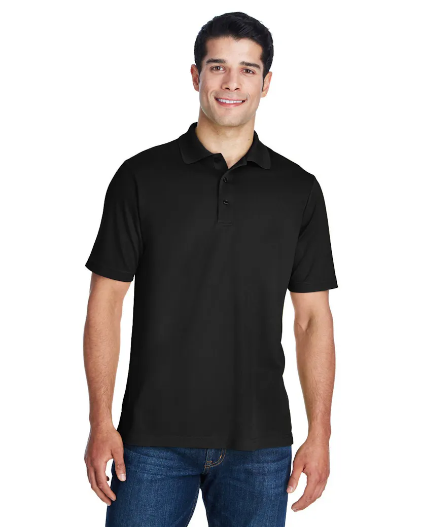 Core 365 88181T Men's Tall Origin Performance Piqu Polo - Ninja Transfers