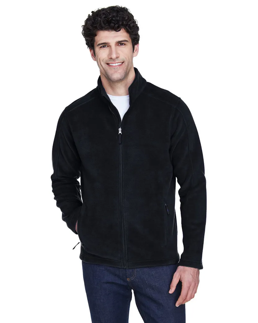 Core 365 88190 Men's Journey FleeceJacket - Ninja Transfers