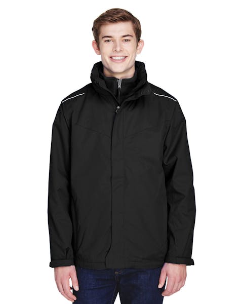 Core 365 88205 Men's Region 3 - in - 1 Jacket with Fleece Liner - Ninja Transfers