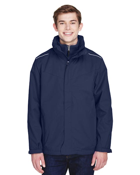 Core 365 88205T Men's Tall Region 3 - in - 1 Jacket with FleeceLiner - Ninja Transfers