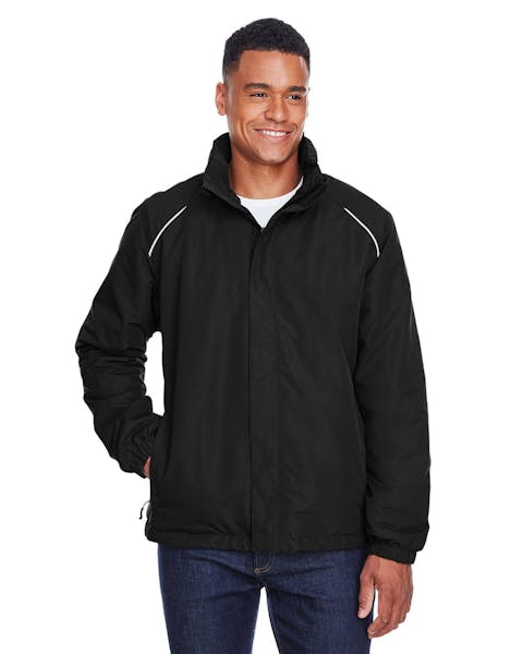 Core 365 88224T Men's Tall Profile Fleece - Lined All - Season Jacket - Ninja Transfers