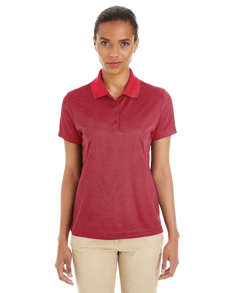 Core 365 CE102W Ladies' Express Microstripe Performance Piqu Polo - Ninja Transfers