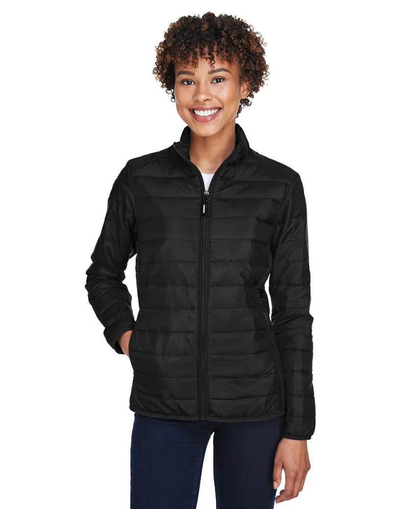 Core 365 CE700W Ladies' Prevail Packable Puffer Jacket - Ninja Transfers