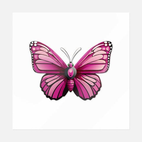 Cotton Candy Charm Butterfly - Ninja Transfers