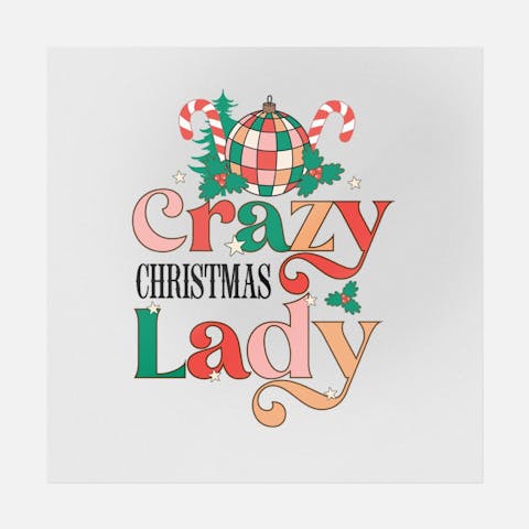 Crazy Christmas Lady - Ninja Transfers