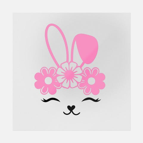 Cute Bunny Face - Ninja Transfers