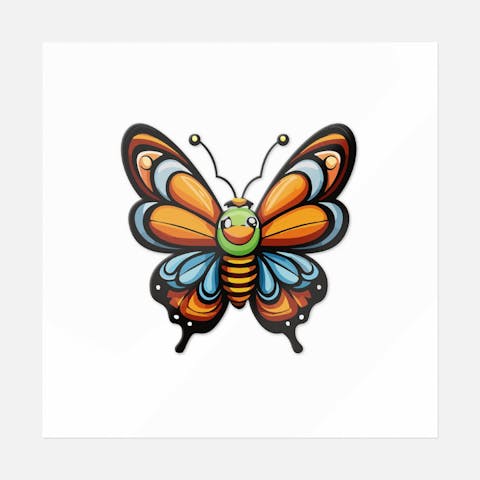 Cute Cocoon Butterfly - Ninja Transfers