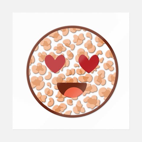 Cute Heart Eyes Smiley - Ninja Transfers