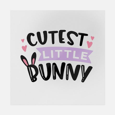 Cutest Little Bunny - Ninja Transfers