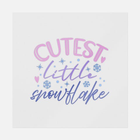 Cutest Little Snowflake - Ninja Transfers