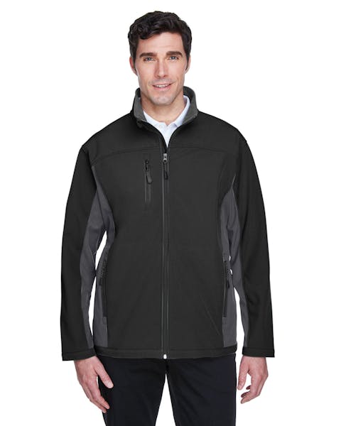 Devon &amp; Jones D997 Chaqueta Soft Shell Colorblock para hombre