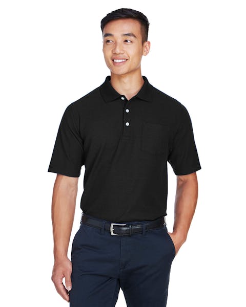 Devon &amp; Jones DG150P DRYTEC20 Polo de rendimiento con bolsillo para hombre