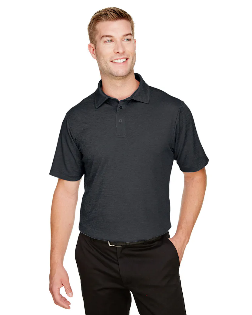 Devon & Jones DG22 CrownLux Performance Men's Address Melange Polo