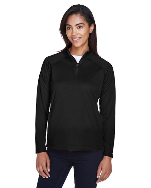 Devon & Jones DG440W Ladies' Stretch Tech-Shell Compass Quarter-Zip