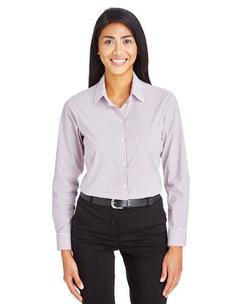 Devon & Jones DG540W CrownLux Performance Ladies' Micro Windowpane Shirt