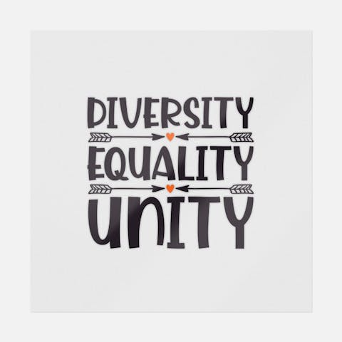 Diversity Equality Unity - Ninja Transfers