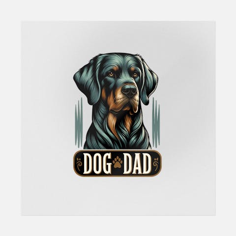 Dog Dad Digital Art - Ninja Transfers