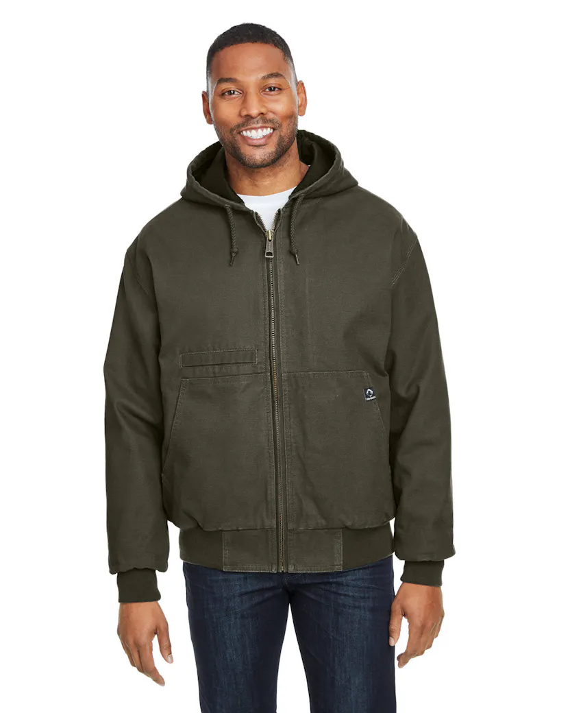 Dri Duck 5034 Men's Laramie Canvas Hooded Jacket - Ninja Transfers