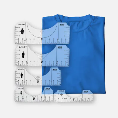 DTF Alignment Ruler Set - Ninja Transfers Supplies