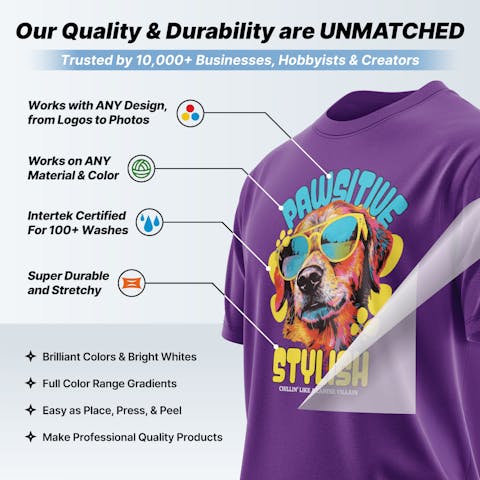 DTF Transfers By Size - Ninja Transfers