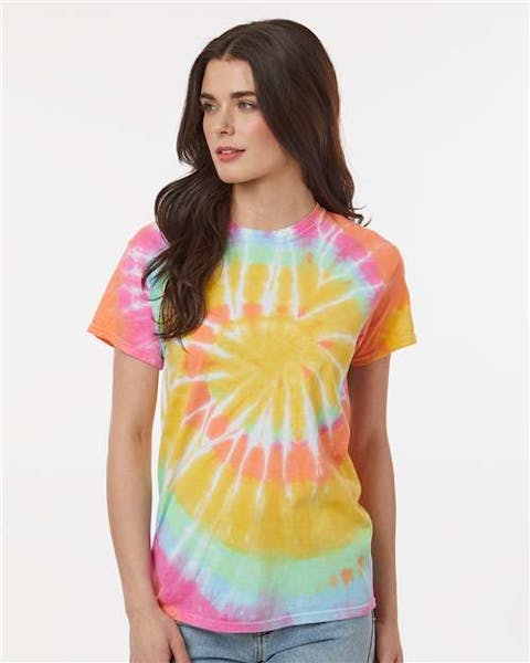 Dyenomite 200MS Multi - Color Spiral Tie - Dyed T-Shirt - Ninja Transfers