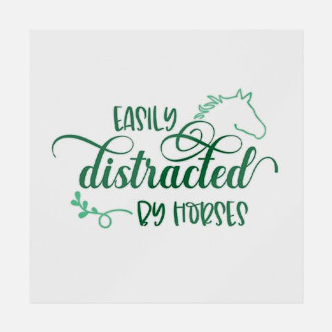Easily Distracted By Horses - Ninja Transfers