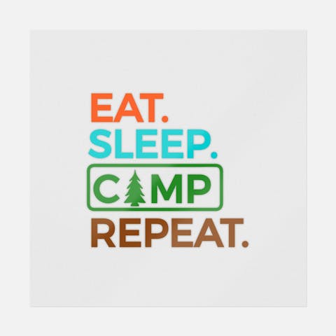Eat Sleep Camp Repeat - Ninja Transfers
