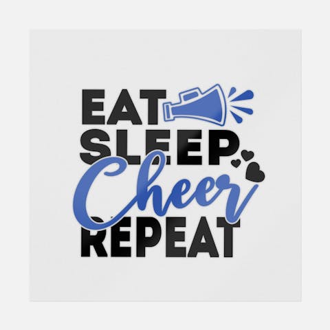 Eat Sleep Cheer Repeat - Ninja Transfers