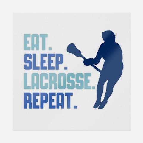 Eat Sleep Lacrosse Repeat - Ninja Transfers