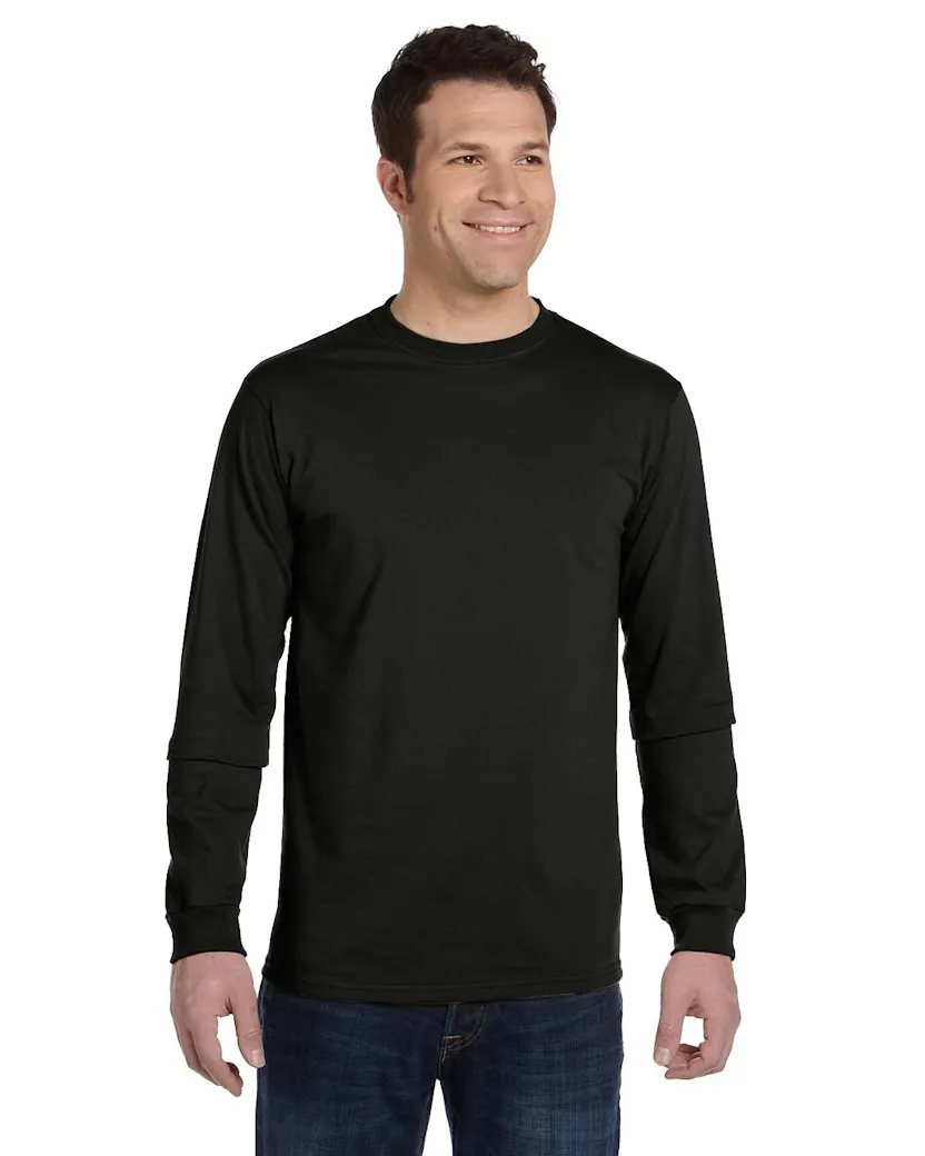 econscious EC1500 Men's 100% Organic Cotton Classic Long - Sleeve T-Shirt - Ninja Transfers