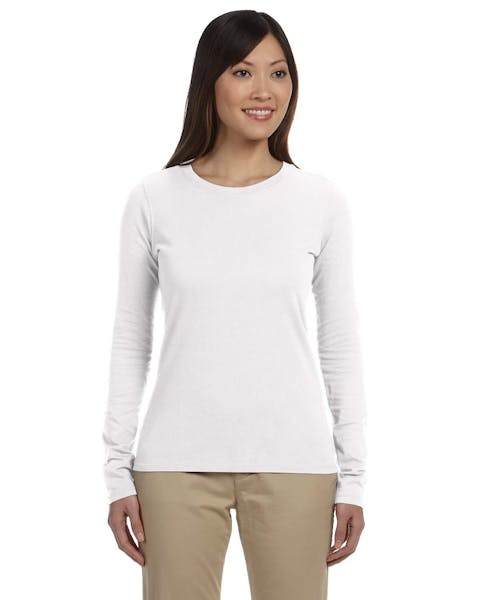 econscious EC3500 Ladies' 100% Organic Cotton Classic Long - Sleeve T-Shirt - Ninja Transfers