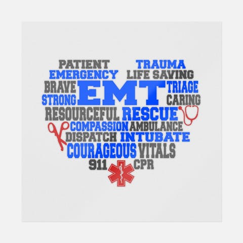 EMT Heart Subway Art - Ninja Transfers