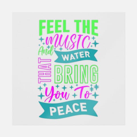 Feel The Music And Water That Bring You To Peace - Ninja Transfers