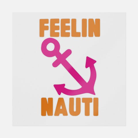 Feelin' Nauti Pink - Ninja Transfers