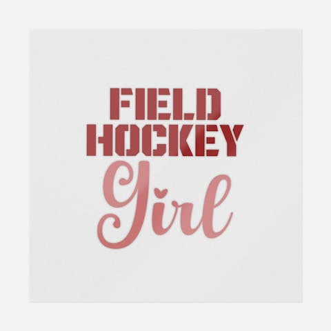 Field Hockey Girl - Ninja Transfers