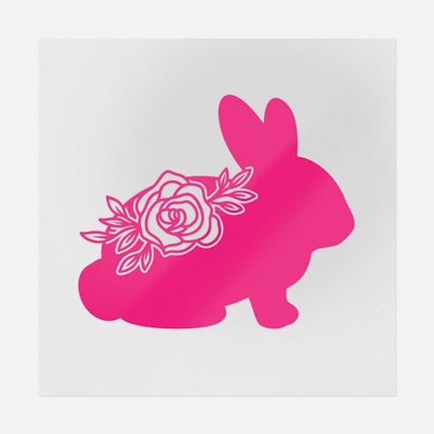 Floral Bunny - Ninja Transfers