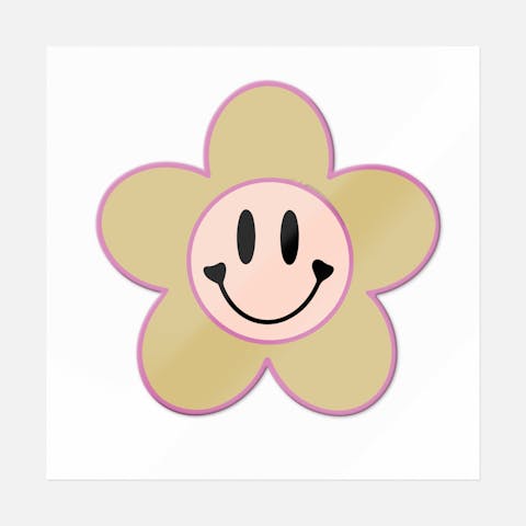 Flower Smiley - Ninja Transfers