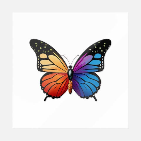 Flutter Glow Butterfly - Ninja Transfers