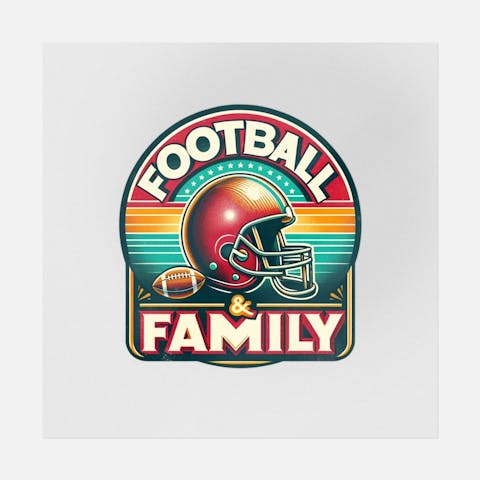 Football & Family Vintage Art - Ninja Transfers