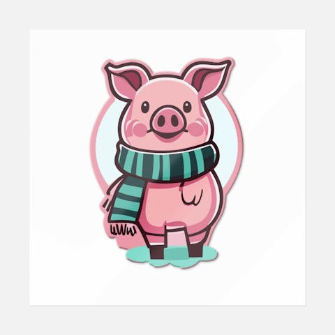 Frosty Pig - Ninja Transfers