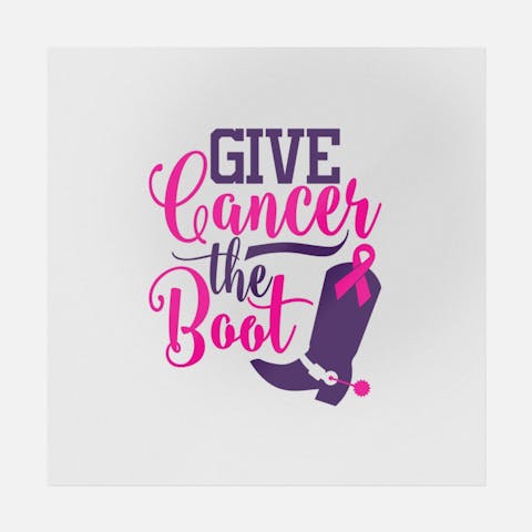 Give Cancer The Boot - Ninja Transfers