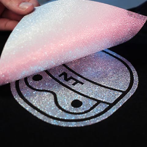 3D Glitter Puff Transfers - 1 Color Print