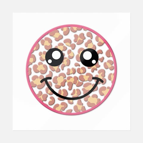Glittery Eyes Smiley - Ninja Transfers