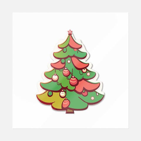 Glowing Christmas Tree - Ninja Transfers