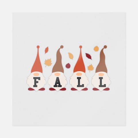 Gnomes Fall Word - Ninja Transfers