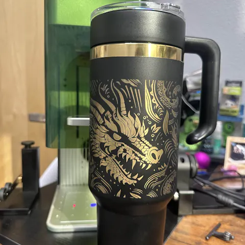 40oz Rainbow Plated Tumbler