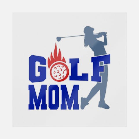 Golf Mom Blue - Ninja Transfers