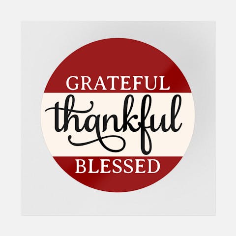 Grateful Thankful Blessed - Ninja Transfers